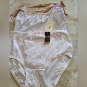 Joseph Rufina White and Tan Panties Set